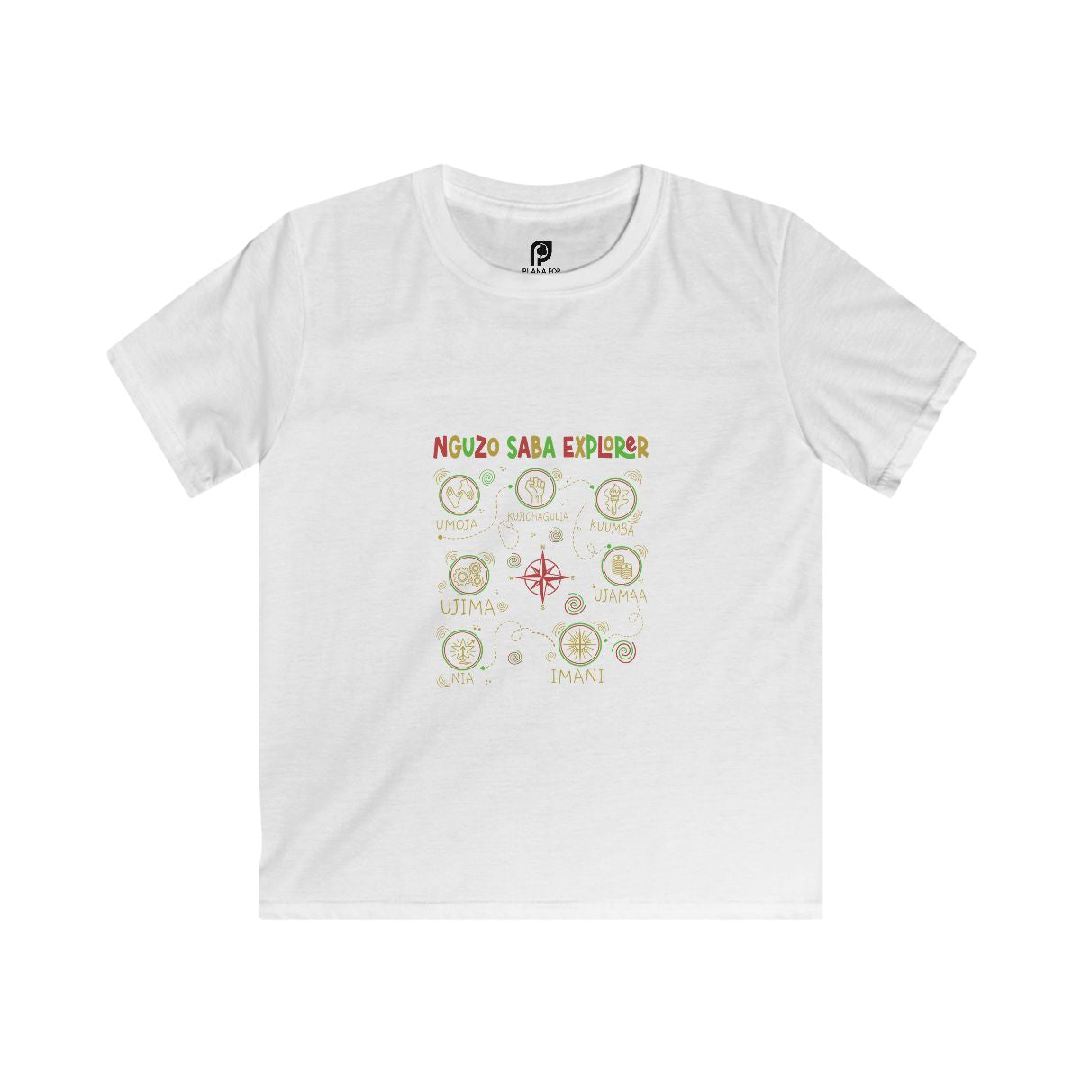 Nguzo Saba Explorer Kids T-shirt