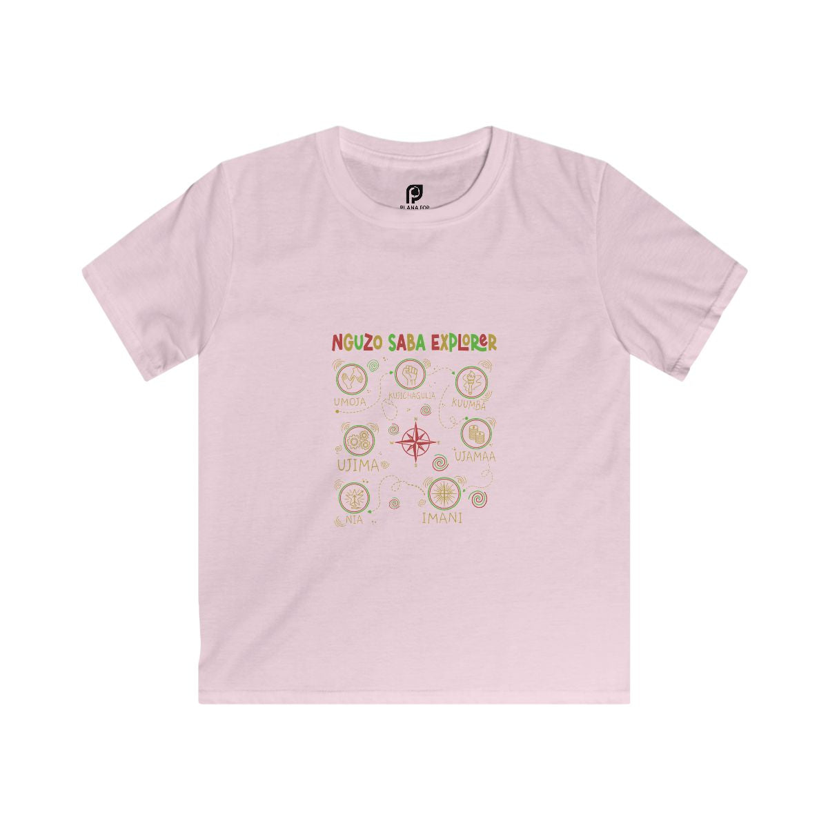 Nguzo Saba Explorer Kids T-shirt