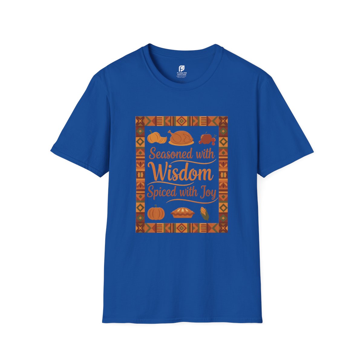 Seasoned with Wisdom, Spiced with Joy Adult T-shirt