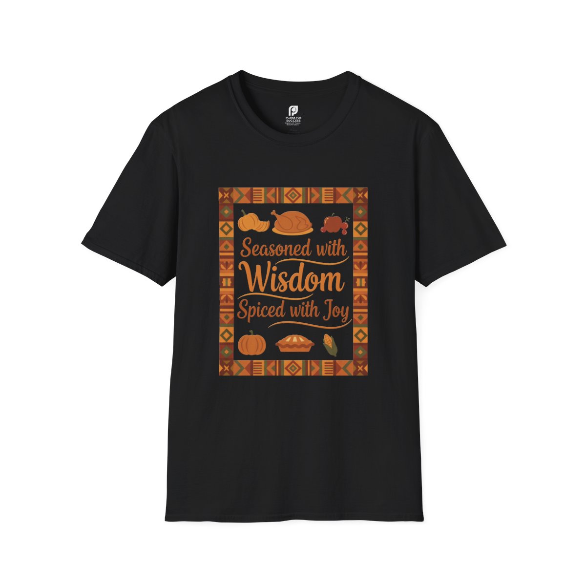 Seasoned with Wisdom, Spiced with Joy Adult T-shirt