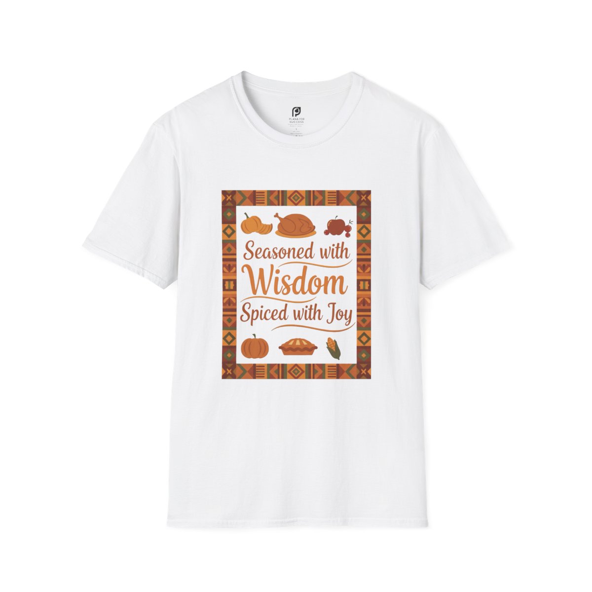 Seasoned with Wisdom, Spiced with Joy Adult T-shirt