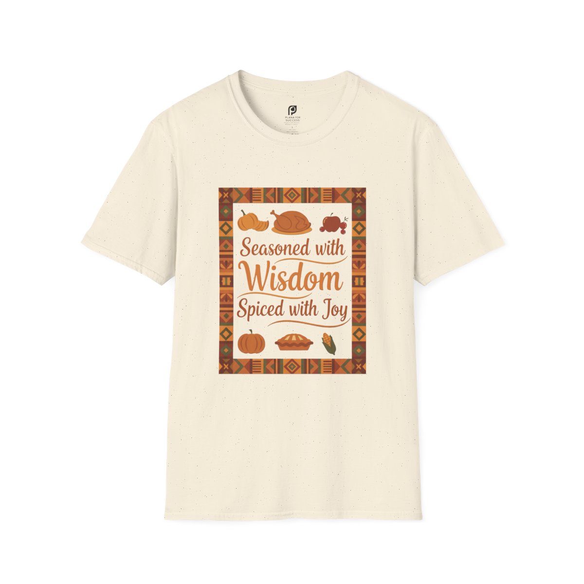 Seasoned with Wisdom, Spiced with Joy Adult T-shirt